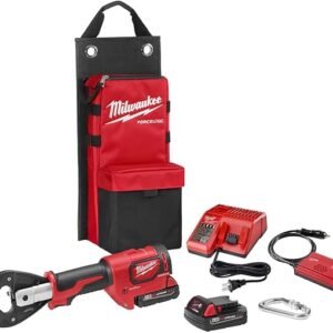 Milwaukee M18 18V Lithium-Ion Cordless FORCE LOGIC 6-Ton Utility Crimping Kit with D3 Grooves