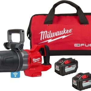 Milwaukee M18 FUEL 18V Lithium-Ion Brushless Cordless 1 in. Impact Wrench with D-Handle Kit with Two 12.0 Ah Batteries