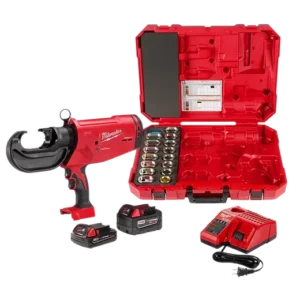 Milwaukee M18 18V Lithium-Ion Cordless FORCE LOGIC 750 MCM Crimper Kit with EXACT 6 750 MCM Al Dies