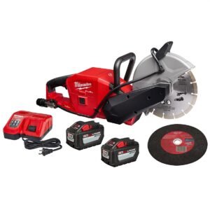 Milwaukee M18 FUEL ONE-KEY 18V Lithium-Ion Brushless Cordless 9 in. Cut Off Saw Kit w/8.0 ah Battery