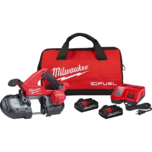 Milwaukee M18 FUEL 18V Lithium-Ion Brushless Cordless Deep Cut Band Saw Kit w FUEL Compact Bandsaw