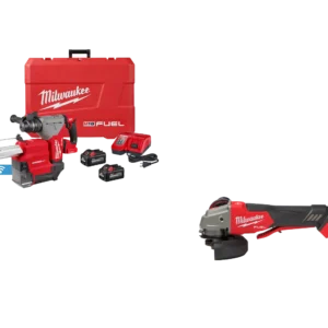 Milwaukee M18 FUEL 18V Lithium-Ion Brushless 1-1/8 in. Cordless SDS-Plus Rotary Hammer/Dust Extractor Kit w/Brushless Grinder