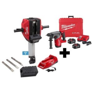 Milwaukee MX FUEL Lithium-Ion Cordless 32 x 25 1-1/8 in. Breaker Kit with M18 FUEL 1/2 in. High-Torque Impact Wrench Kit