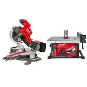 Milwaukee M18 FUEL 18V Lithium-Ion Brushless 10 in Cordless Dual Bevel Sliding Compound Miter Saw with 8 1/4 in Table Saw