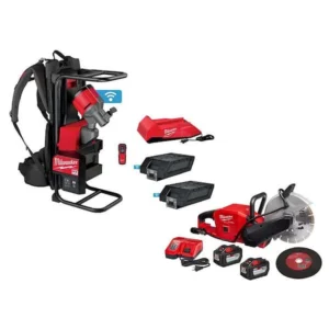 Milwaukee MX FUEL Lithium-Ion Cordless Concrete Vibrator Kit with M18 FUEL ONE-KEY 9 in. Cut Off Saw Kit