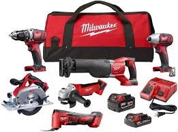 Milwaukee M18 18V Lithium-Ion Cordless Combo Tool Kit 6-Tool with M18 Multi-Tool and 5.0 Ah Battery