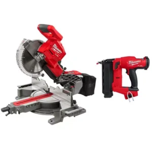 Milwaukee M18 FUEL 18V Lithium-Ion Brushless 12 in Cordless Dual Bevel Sliding Compound Miter Saw with 18-Gauge Brad Nailer