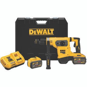 DEWALT 60V FLEXVOLT Lithium-Ion Cordless Brushless 2 in. SDS MAX Rotary Hammer Kit, (2) 9.0Ah Batteries, Charger and Kit Box