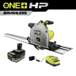 RYOBI ONE+ HP 18V Brushless Cordless 6-1/2 in. Track Saw with 55 in. Track Saw Track