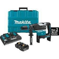 Makita 18V 1-9/16 in. 5.0 Ah X2 LXT Lithium-Ion (36V) Brushless Cordless AVT Rotary Hammer Kit AFT AWS